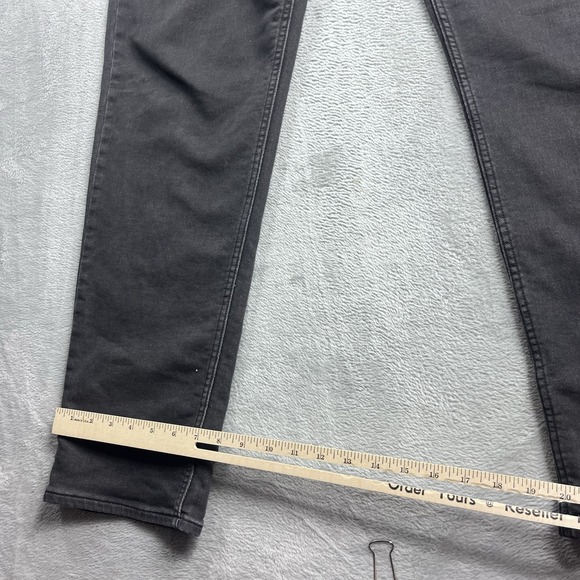 Faherty Stretch Terry 5-Pocket Pant Men's 34x34 Washed Black Gray Straight - Picture 8 of 12